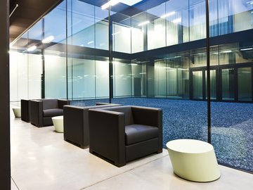 STATUS - Armchair with fire retardant padding with armrests by La Cividina - view 3